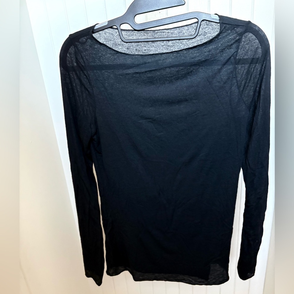 Intimissimi Boat Neck Modal Cashmere Ultralight Top Black